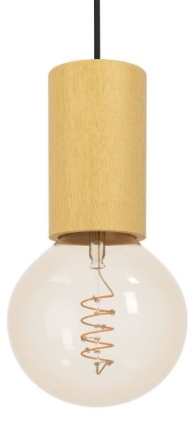 Eglo 900801 - Lustr na lanku POZUETA 1xE27/40W/230V hnědá