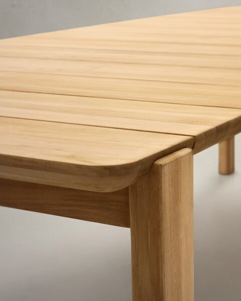 Zahradní jídelní stůl z teakového dřeva 102x220 cm Icaro – Kave Home