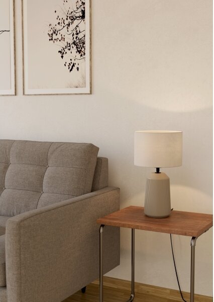 Eglo 900823 - Stolní lampa CAPALBIO 1xE27/40W/230V krémová