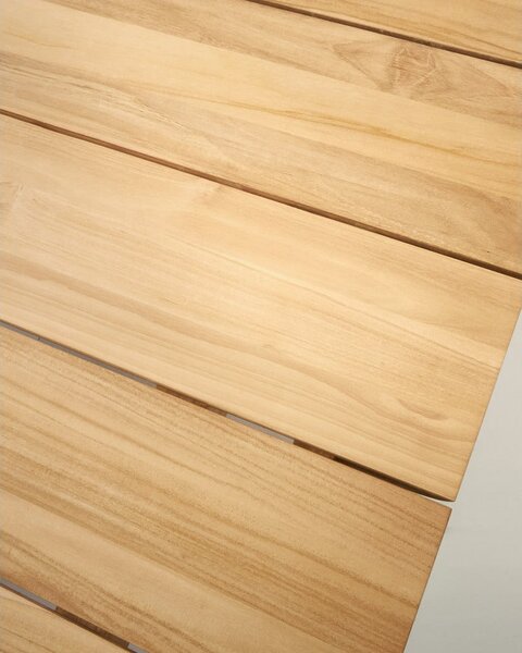 Zahradní jídelní stůl z teakového dřeva 102x220 cm Icaro – Kave Home
