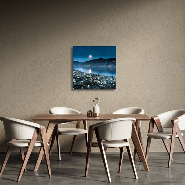 Obraz noční krajiny, Island (30x30 cm)