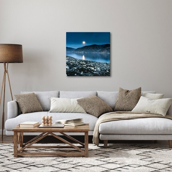 Obraz noční krajiny, Island (30x30 cm)