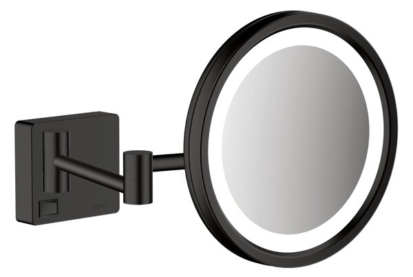Hansgrohe AddStoris Kosmetické zrcadlo s LED osvětlením, matná černá 41790670