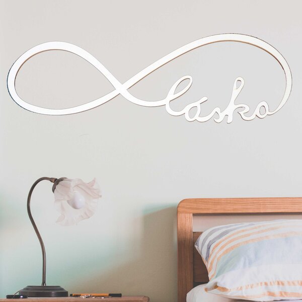 Dekorace Nekonečná láska - Moderní symbol harmonie | LASKA: Překližka Topol - bez povrchové úpravy 20 x 60 3469-114109 PR0109