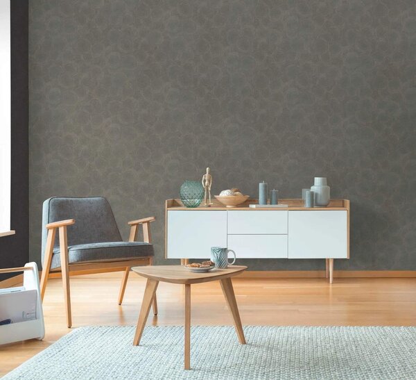 A.S. Création | Vliesová tapeta na zeď Hygge 3 79093-1 | 0,53 x 10,05 m | šedá, bronzová