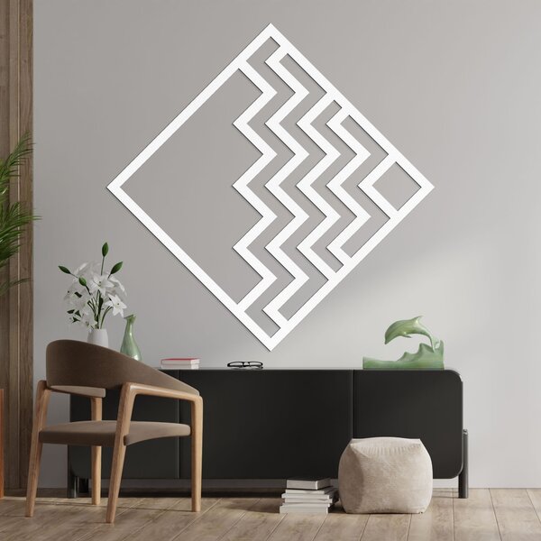 Dřevěná geometrická dekorace čtverec - FORNET: Překližka Topol - Honey 3071 30 cm 4060-97851 PR0397-A