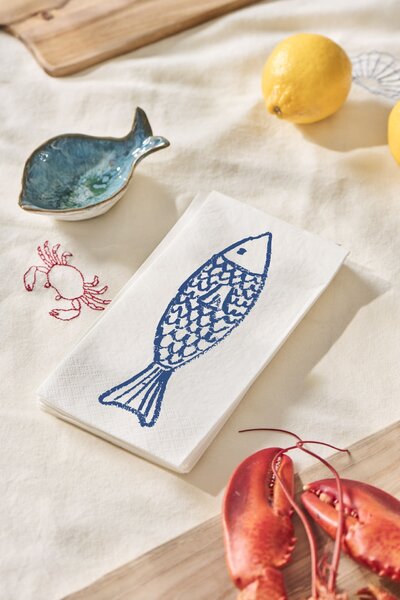 Papírové ubrousky Fish – 16 ks