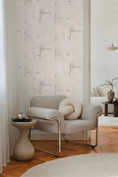 A.S. Création | Vliesová tapeta na zeď COSMO Living 79085-1 | 0,53 x 10,05 m | krémová, šedá, béžová