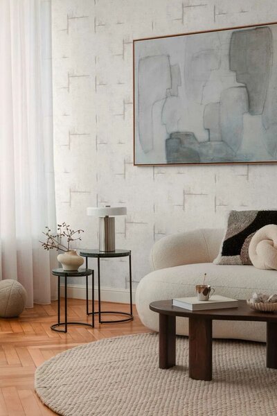 A.S. Création | Vliesová tapeta na zeď COSMO Living 79085-1 | 0,53 x 10,05 m | krémová, šedá, béžová