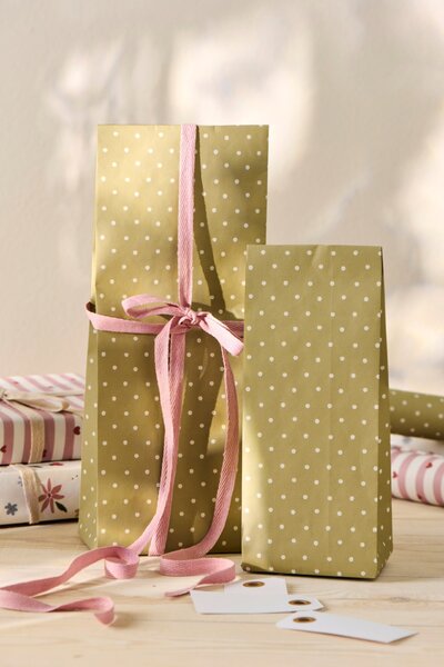 Papírový sáček Daises 22,5 cm – set 5 ks