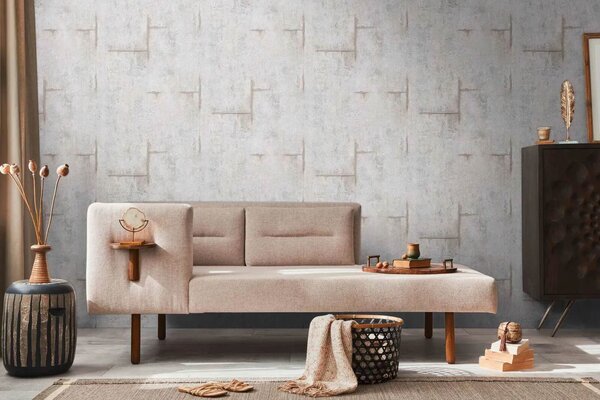 A.S. Création | Vliesová tapeta na zeď COSMO Living 79085-2 | 0,53 x 10,05 m | šedá, hnědá