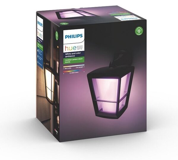 Philips HUE 17440/30 / P7 Econic exteriérové ​​nástěnné svítidlo 15W = 1150lm LED IP44 2200-6500K RGB