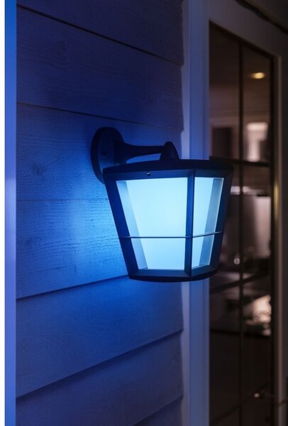 Philips HUE 17440/30 / P7 Econic exteriérové ​​nástěnné svítidlo 15W = 1150lm LED IP44 2200-6500K RGB