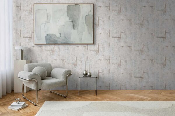 A.S. Création | Vliesová tapeta na zeď COSMO Living 79085-2 | 0,53 x 10,05 m | šedá, hnědá