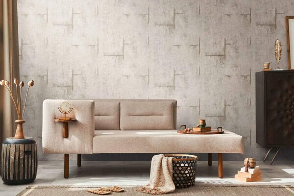 A.S. Création | Vliesová tapeta na zeď COSMO Living 79085-3 | 0,53 x 10,05 m | krémová, béžová, hnědá