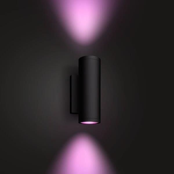 PHILIPS HUE 17463/30 / P7 Appear 2x8W / 1200lm RGB exteriérové ​​nástěnné svítidlo