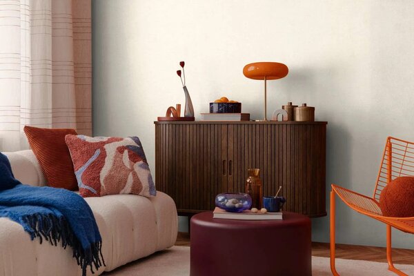 A.S. Création | Vliesová tapeta na zeď COSMO Living 79066-1 | 0,53 x 10,05 m | krémová, metalická