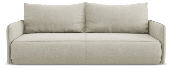 Krémová rozkládací/s úložným prostorem pohovka 216 cm Nanea – Makamii