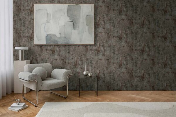 A.S. Création | Vliesová tapeta na zeď COSMO Living 79085-5 | 0,53 x 10,05 m | šedá, bronzová, metalická