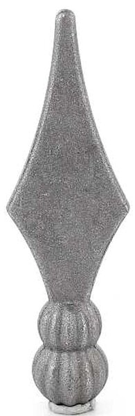 LogistSystem 1 ks ozdobná kovová špička 98 x 33 mm (V x Š) / ∅ 20, dekorace na plot 40.072.01