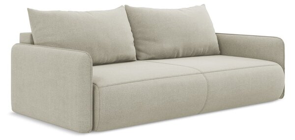 Krémová rozkládací/s úložným prostorem pohovka 216 cm Nanea – Makamii