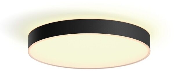 Philips HUE LED White Ambiance 41159/30/P6 Enrave M stropní svítidlo 19,2W 2450lm 2200-6500K 38,1cm černé stmívatelné BlueTooth + HUE Switch