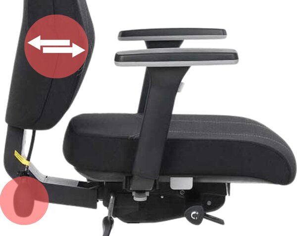 MERCURY Ergonomická kancelářská židle DELI - černá látka