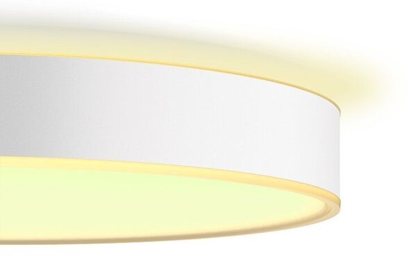 Philips HUE LED White Ambiance 41166/31/P6 Devere L koupelnové stropní svítidlo 33,5W 4300lm 2200-6500K IP44 42,5cm bílé stmívatelné BlueTooth + HUE Switch