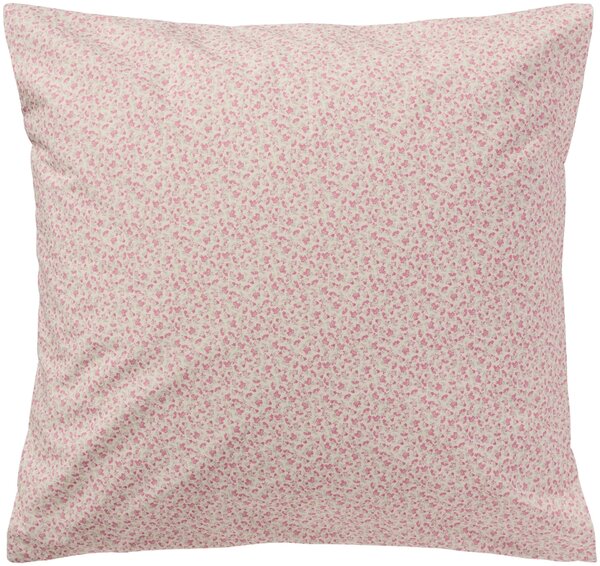 Bavlněný povlak na polštář Light Pink / flowers 60 × 60 cm