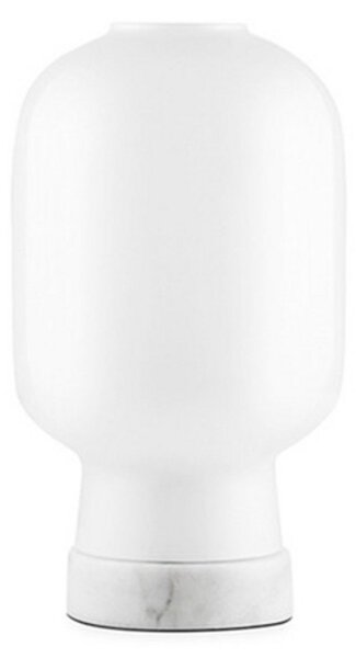 Stolní lampa Normann Copenhagen, Bílá, Obývací pokoj, Sklo