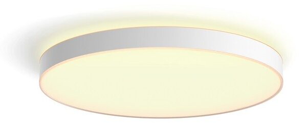 Philips HUE LED White Ambiance 41161/31/P6 Enrave XL stropní svítidlo 48W 6100lm 2200-6500K 55,1cm bílé stmívatelné BlueTooth + HUE Switch