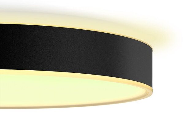 Philips HUE LED White Ambiance 41161/30/P6 Enrave XL stropní svítidlo 48W 6100lm 2200-6500K 55,1cm černé stmívatelné BlueTooth + HUE Switch