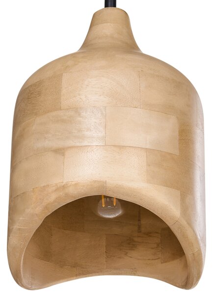 Závěsná lampa PANDU Mangové dřevo Světle hnědá