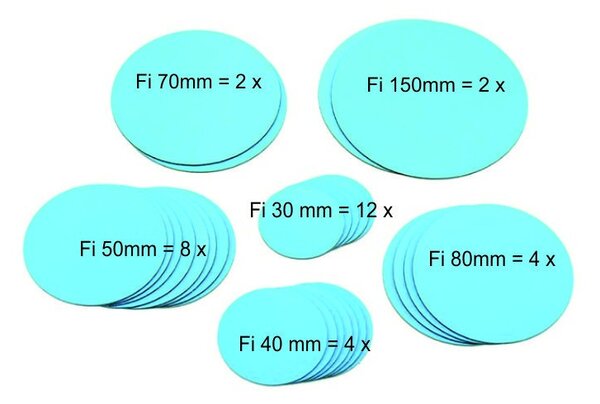 Zrcadlové dekorace kruhy ajo image - KOLGIJK 3020 SV000002S- 600x400x3 mm HEU-