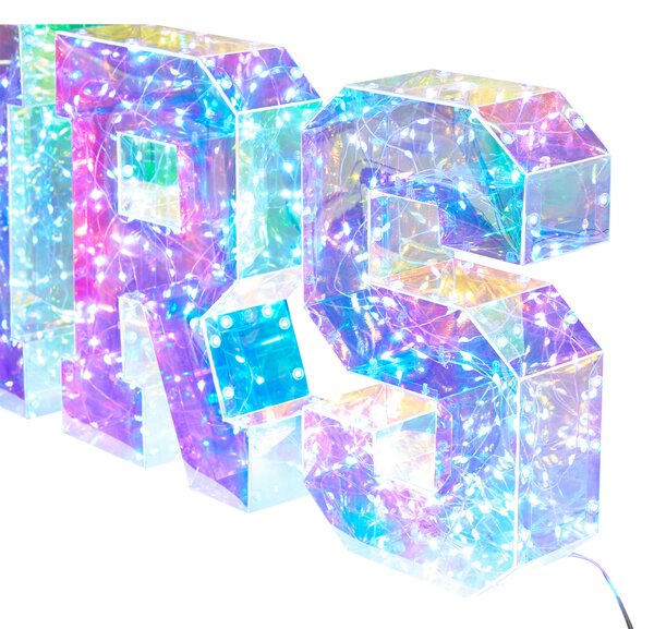 LED dekorace Text POLLUX Vícebarevná