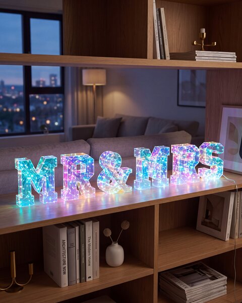 LED dekorace Text POLLUX Vícebarevná
