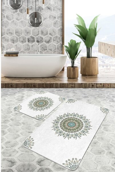 Bílé koupelnové předložky v sadě 2 ks 60x100 cm – Mila Home