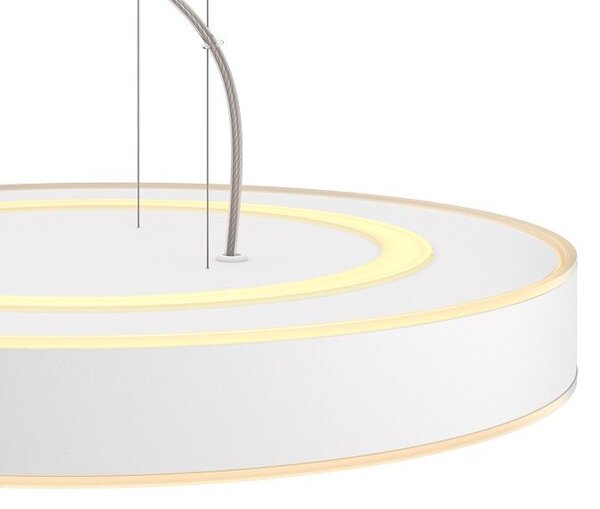 Philips HUE LED White Ambiance 41162/31/P6 Enrave závěsné svítidlo 33,5W 4300lm 2200-6500K 42,5cm bílé stmívatelné BlueTooth + HUE Switch