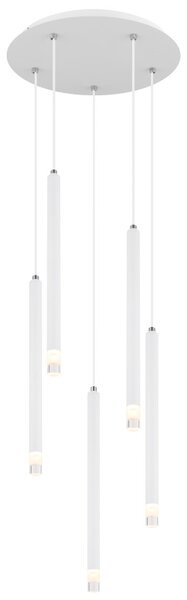 GLOBO 15629W-5 RYAN závěsné svítidlo D340mm 5xG9 bílá