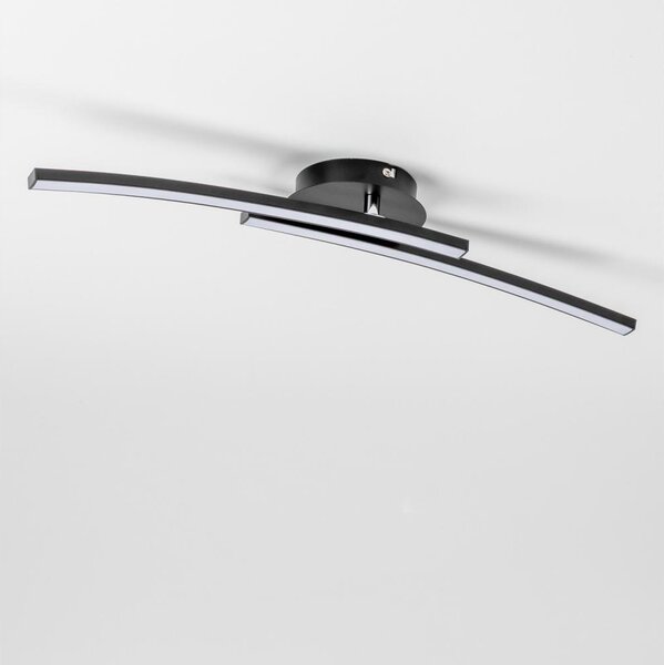 LED Stropní svítidlo 2xLED/6W/230V černá