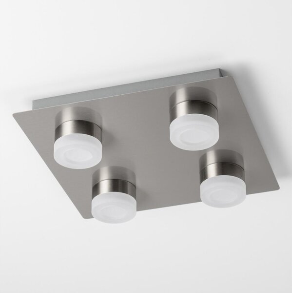 LED Stropní svítidlo 4xLED/4W/230V matný chrom