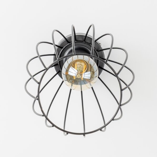 LED Stropní svítidlo 1xE27/6,5W/230V černá