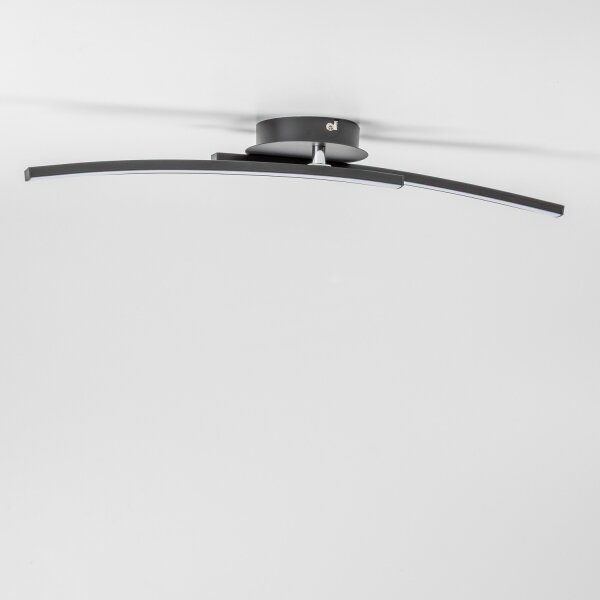 LED Stropní svítidlo 2xLED/6W/230V černá
