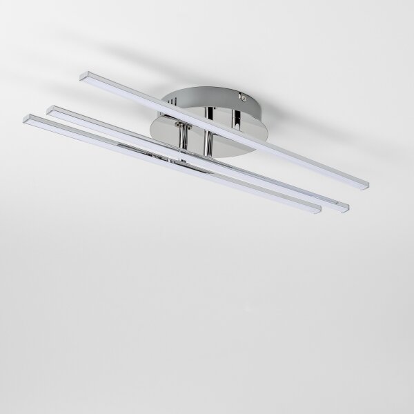 LED Stropní svítidlo 3xLED/3W/230V lesklý chrom