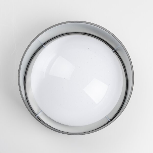 LED Stropní svítidlo LED/12W/230V pr. 32 cm šedá/stříbrná