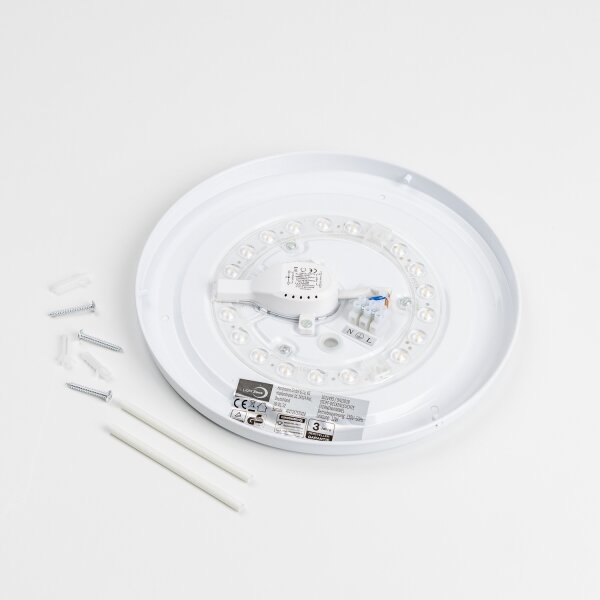 LED Stropní svítidlo LED/12W/230V pr. 32 cm šedá/stříbrná
