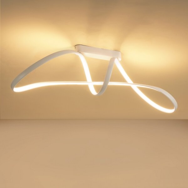 Brilagi-LED Stmívatelný přisazený lustr TWISTER LED/60W/230V 3000-6000K bílá+DO
