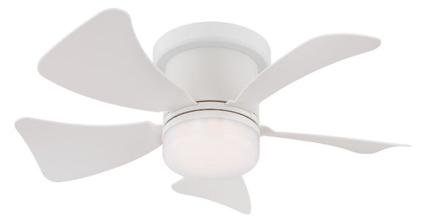 GLOBO 03609W HINES stropní ventilátor se světlem D406mm LED 10W 900/750lm 3000-6500K bílá, časovač, dálkový ovladač