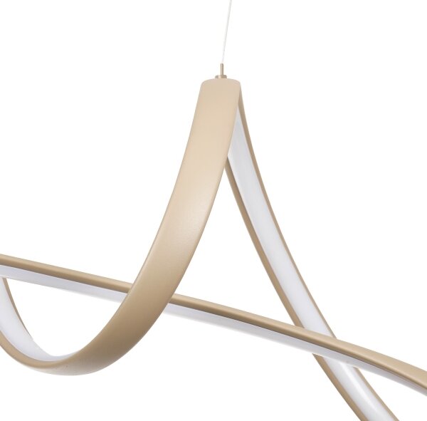 Brilagi-LED Stmívatelný lustr na lanku TWISTER LED/60W/230V 3000-6000K béžová+DO