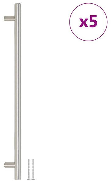 Nábytkové úchytky 5 ks stříbrné 320 mm nerezová ocel 155354